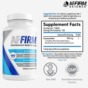 
                  
                    Load image into Gallery viewer, AFFIRM L-CITRULLINE DIETARY SUPPLEMENT I 60 TABLETS
                  
                