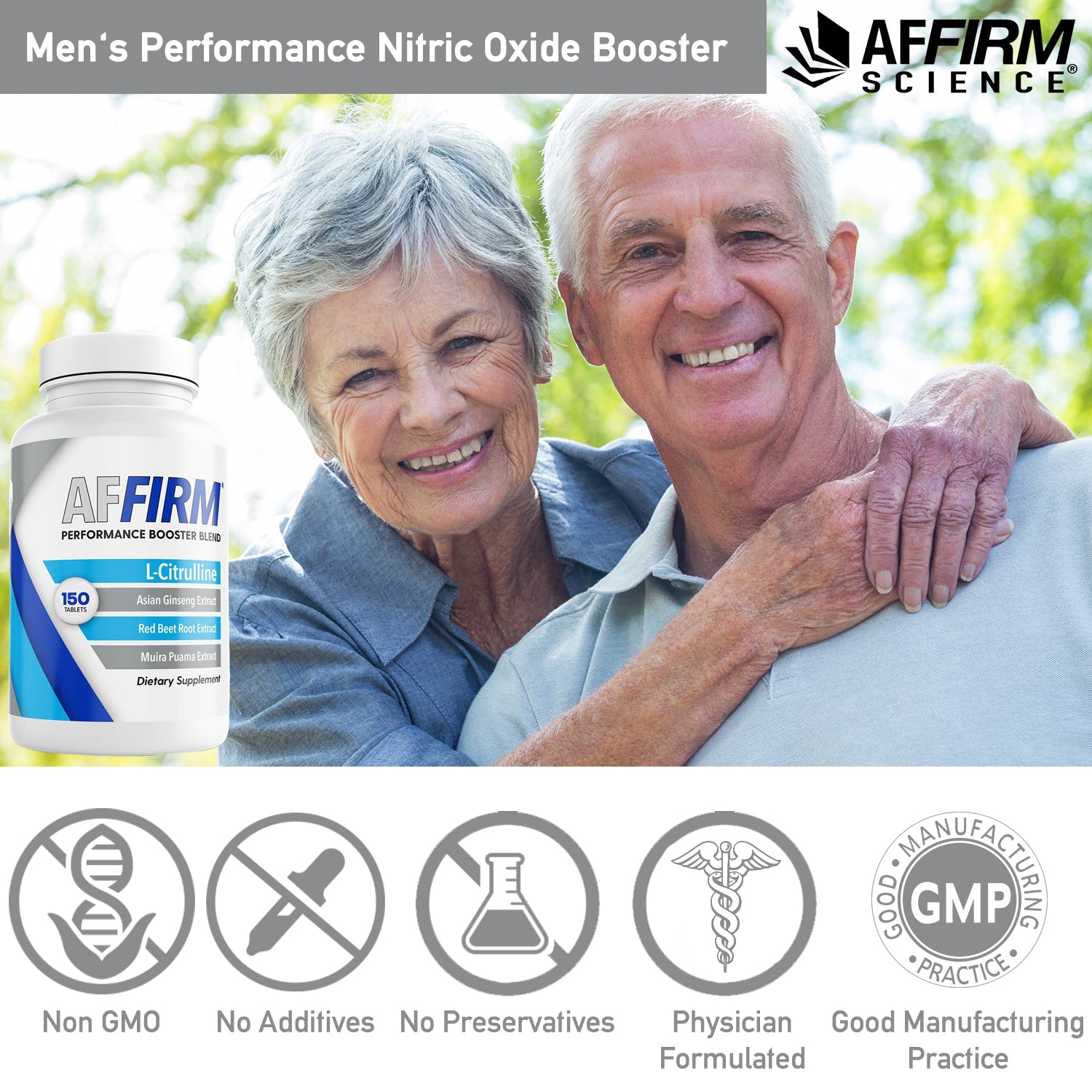 AFFIRM L-CITRULLINE DIETARY SUPPLEMENT I 150 TABLETS