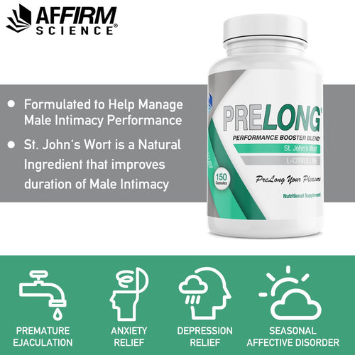 PRELONG for Rapid Ejaculation I 150 Capsules I One bottle