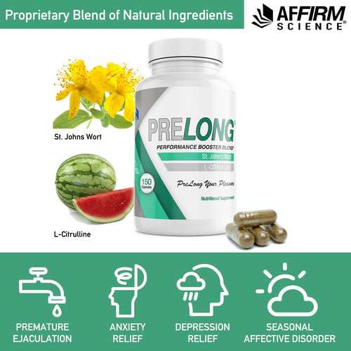 PRELONG for Rapid Ejaculation I 150 Capsules I One bottle