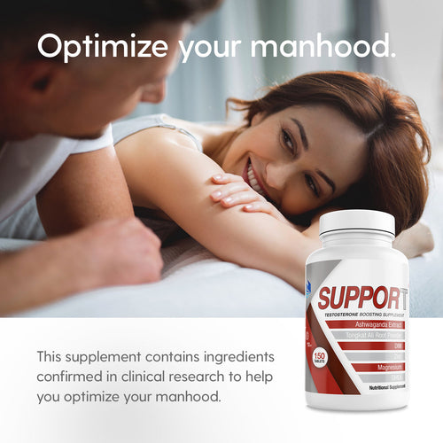 SUPPORT I TESTOSTERONE BOOSTER I 150 TABLETS I 5 MONTHS SUPPLY